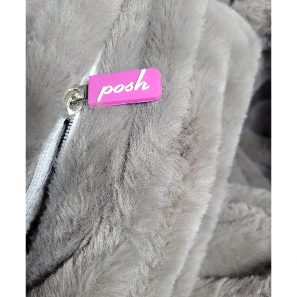 Posh Gray Plush Bean Bag Replacement Slip Cover - Large‎ - BLG-RF004